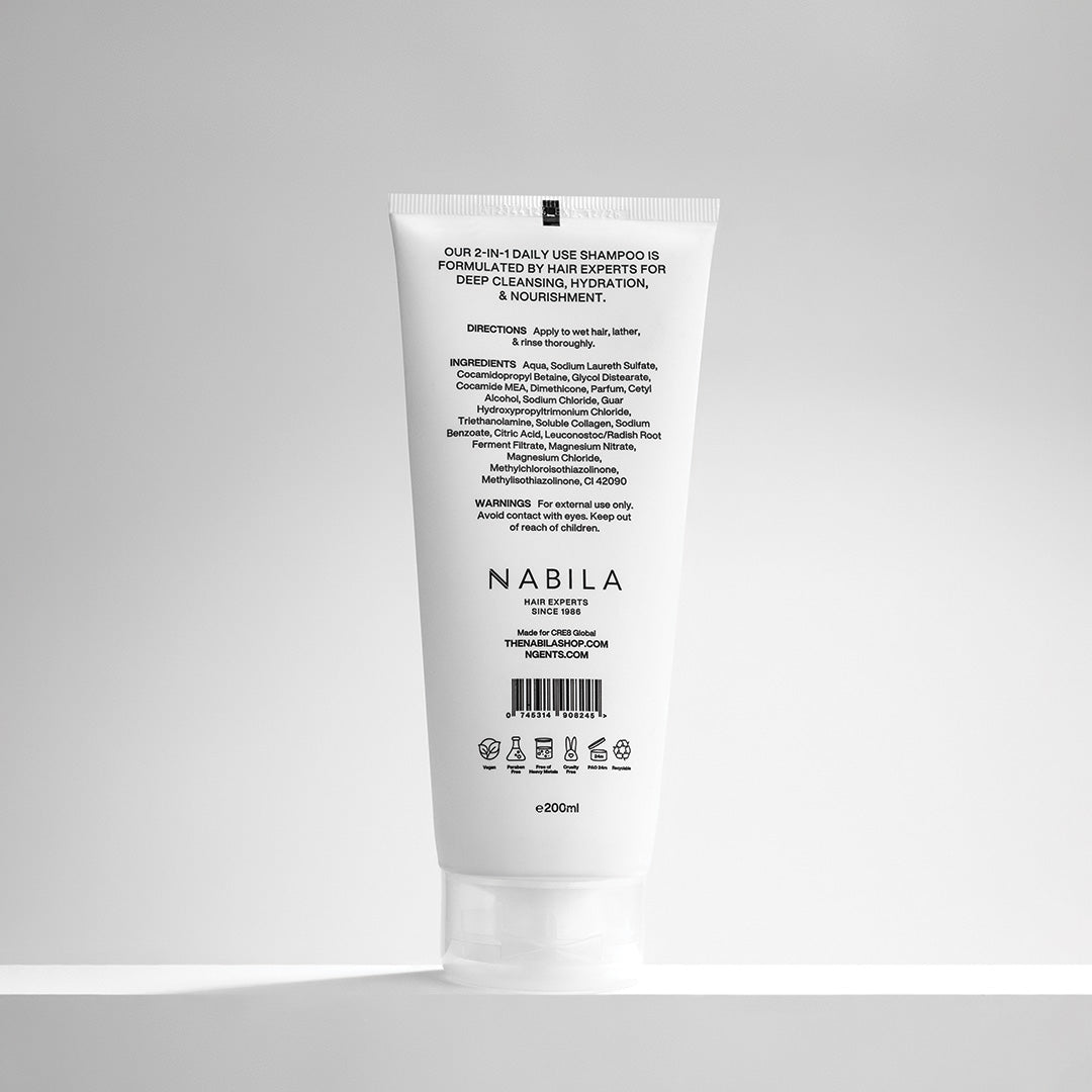 NABILA GENTS Hair & Beard Shampoo 200ml